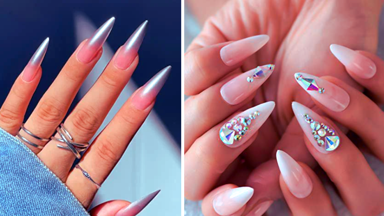 What sets ombre stiletto nails apart from other nail shapes