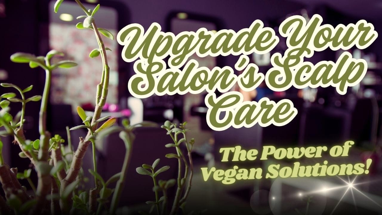 A stylish salon embracing natural scalp care with vegan-inspired solutions.