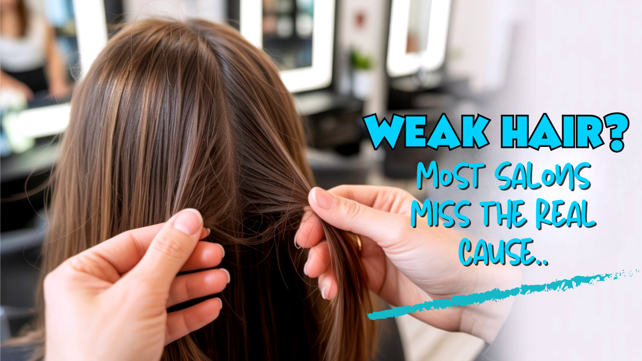 Close-up of stylist checking fragile hair – discover hidden reasons behind weak hair and scalp health decline