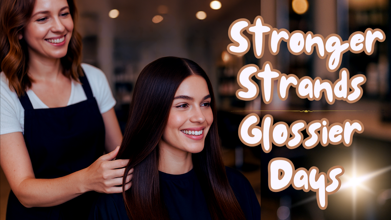 Satisfied customer smooth, radiant hair. Attract more clients: stronger, glossier results.