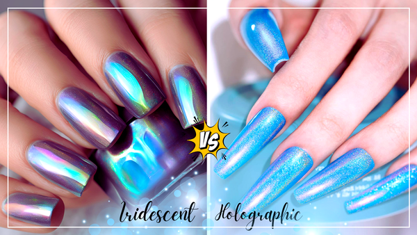 What is the Difference Between Holographic and Iridescent Nail Polish?