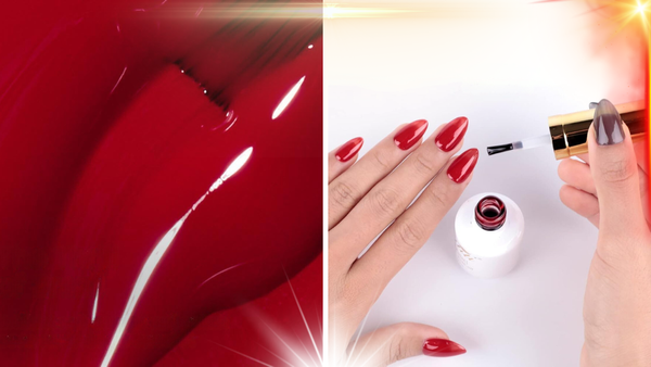 What is Clear Red Nail Polish?