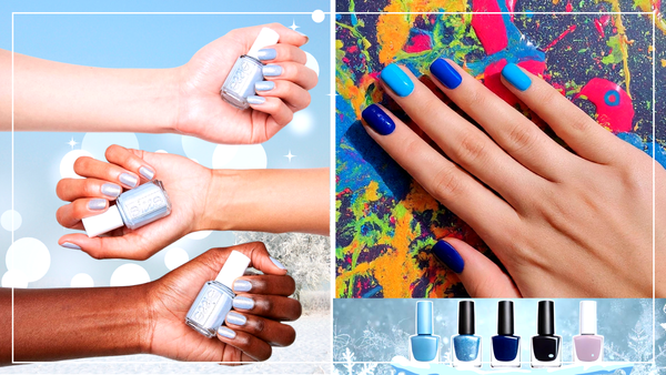 What Skin Tones Suit Winter Blue Nail Polish?